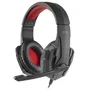 Mars Gaming MH020 Auriculares Gaming con Micrófono, Jack 3.5, Rojo